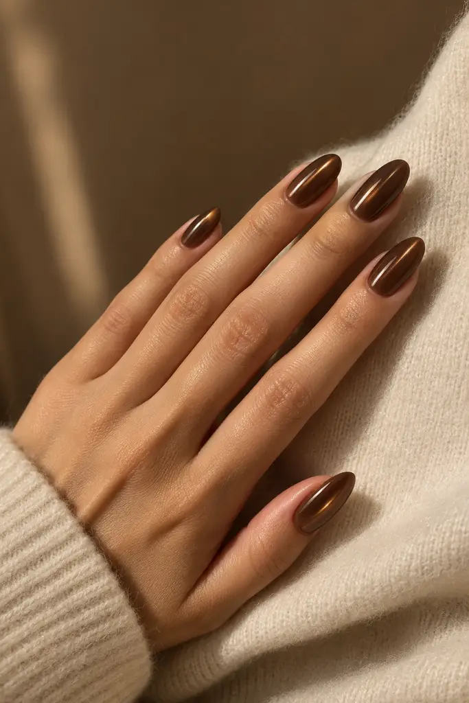 brown nails
