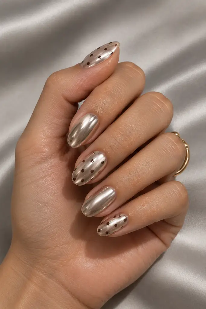 gold sparkle nails