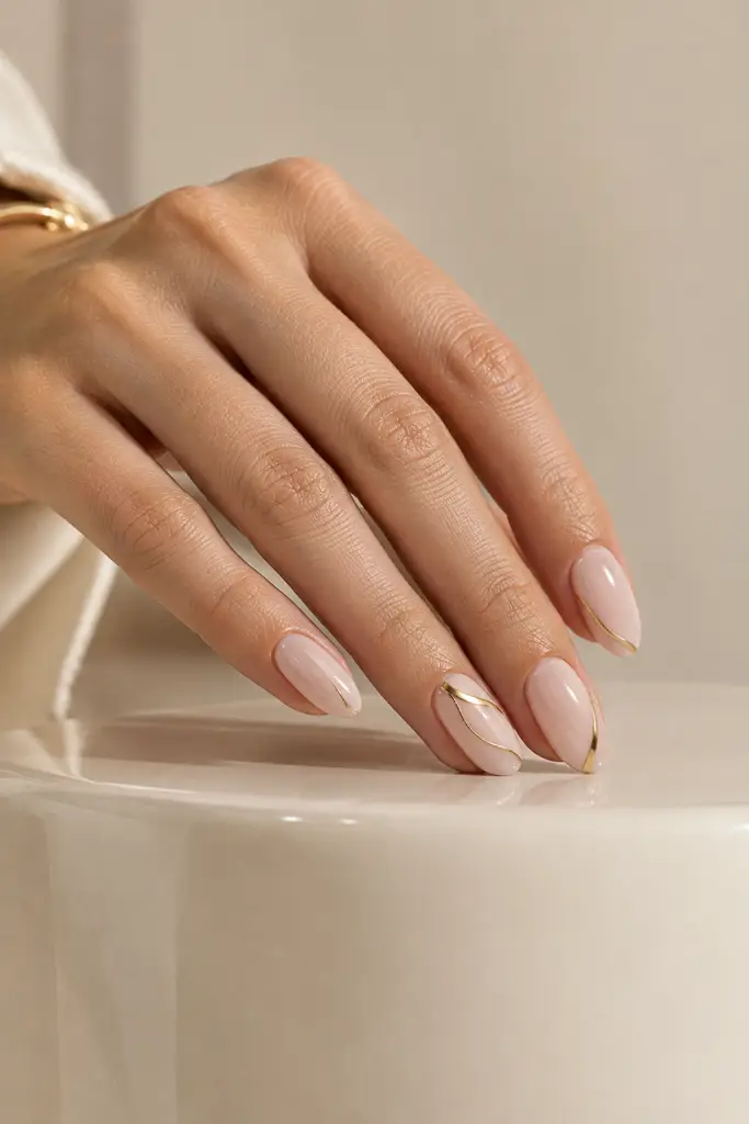beautiful short nail design