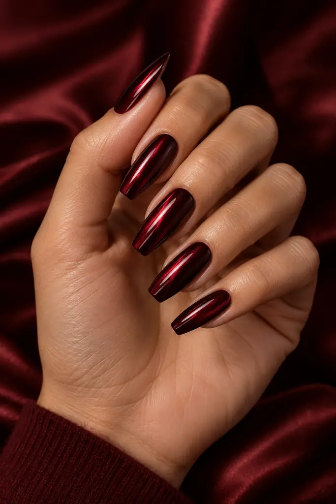 nails cat eye design