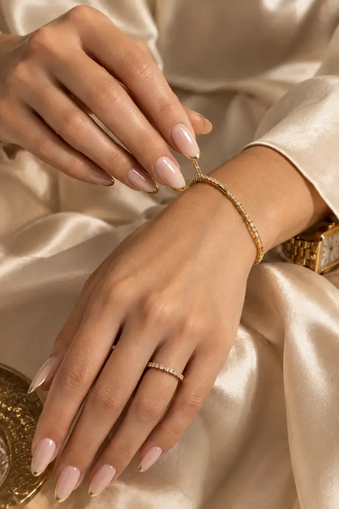 beautiful short nail design
